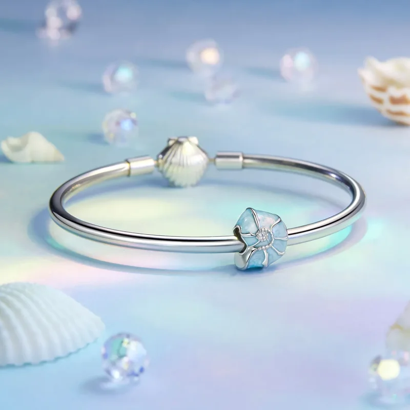 (kép) Pandora stílusú Blue Conch Charm varázslatos világát a BSC1018- BSC1018 - Megtekintés 5