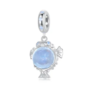 (kép) Pandora stílusú óceáni puffer Charm - SCC2798