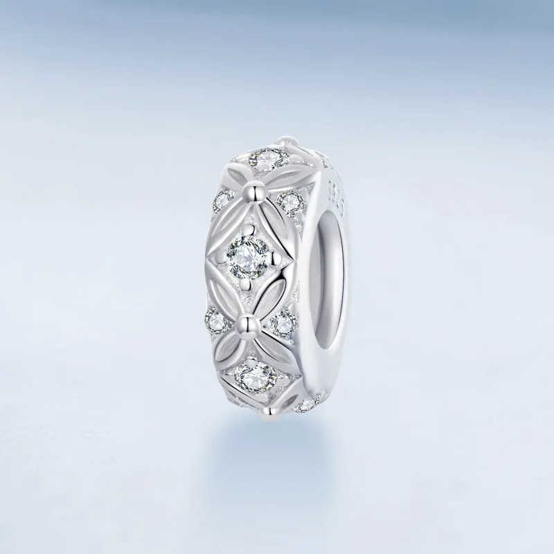 (kép) Pandora stílusú dombornyomott mintázatú szilikon spacer Charm - BSC1011 - Megtekintés 2