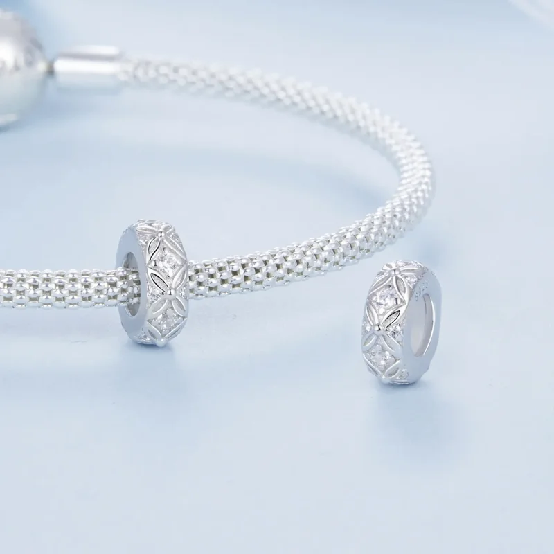 (kép) Pandora stílusú dombornyomott mintázatú szilikon spacer Charm - BSC1011 - Megtekintés 4