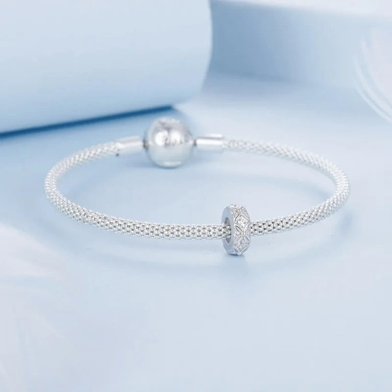 (kép) Pandora stílusú dombornyomott mintázatú szilikon spacer Charm - BSC1011 - Megtekintés 5