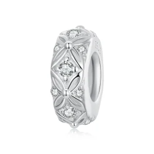Pandora stílusú dombornyomott mintázatú szilikon spacer Charm - BSC1011 (kép) Pandora stílusú dombornyomott mintázatú szilikon spacer Charm - BSC1011