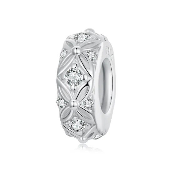 (kép) Pandora stílusú dombornyomott mintázatú szilikon spacer Charm - BSC1011
