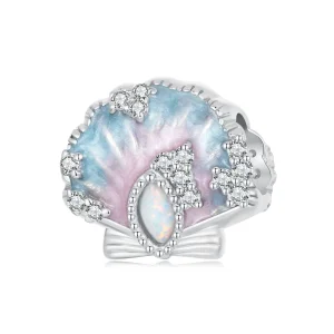 (kép) Pandora stílusú fantasy színes kagyló Charm - BSC1017