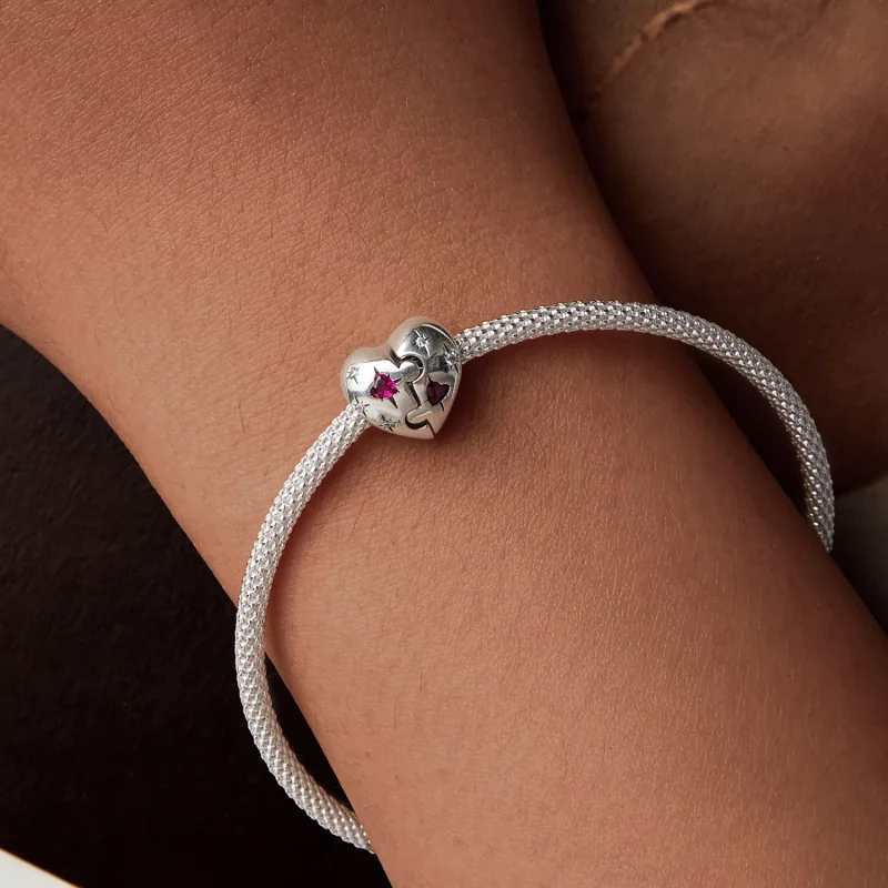 (kép) Pandora stílusú Jigsaw Heart Charm - SCC2775 - Megtekintés 7