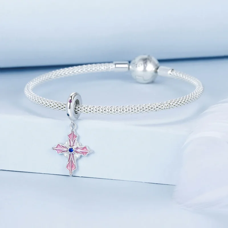 (kép) Pandora stílusú kereszt Charm - BSC1023 - Megtekintés 3