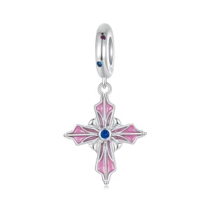 Pandora stílusú kereszt Charm - BSC1023 (kép) Pandora stílusú kereszt Charm - BSC1023