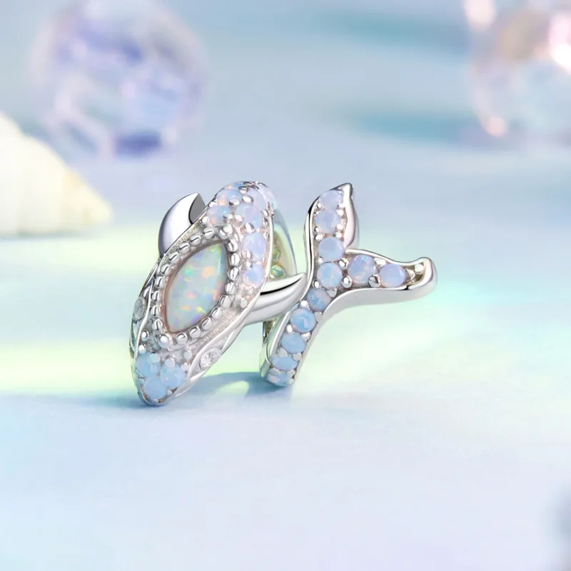 (kép) Pandora stílusú kék bálna Charm - BSC1015 - Megtekintés 2