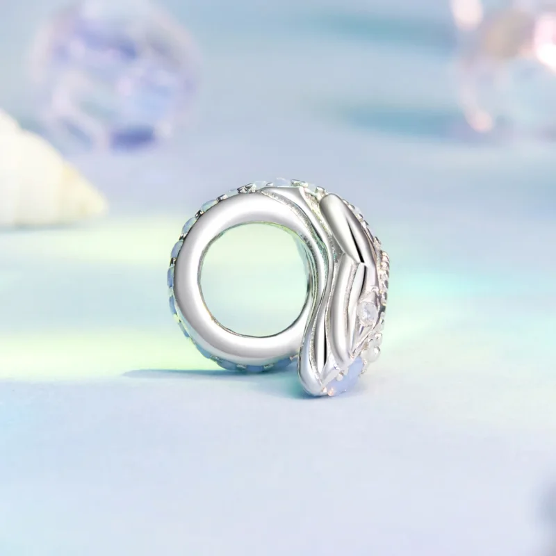 (kép) Pandora stílusú kék bálna Charm - BSC1015 - Megtekintés 3