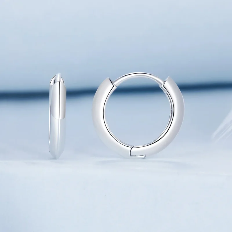 (kép) Pandora stílusú klasszikus sterling ezüst fülbevalók - BSE1016 - Megtekintés 2