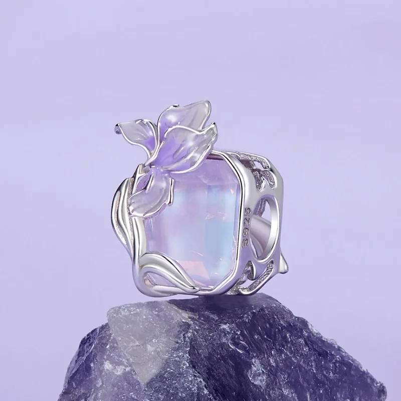 (kép) Pandora stílusú kristály írisz Charm - BSC1032 - Megtekintés 2