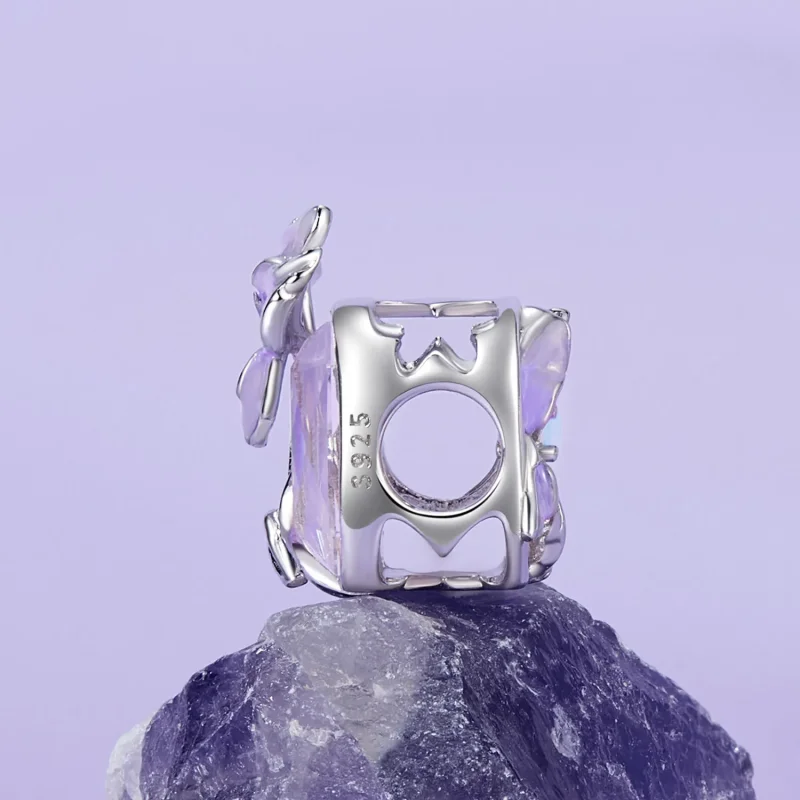 (kép) Pandora stílusú kristály írisz Charm - BSC1032 - Megtekintés 3