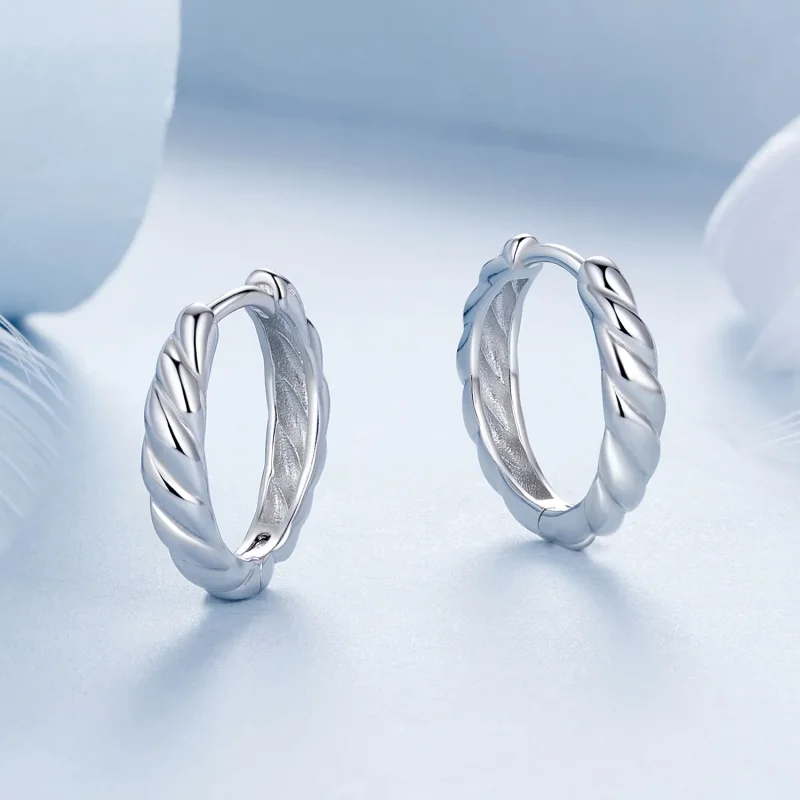 (kép) Pandora stílusú metál csavarok fülbevalók - BSE1024-M - Megtekintés 3