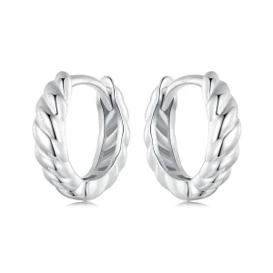 Pandora stílusú metál csavarok fülbevalók - BSE1024-S (kép) Pandora stílusú metál csavarok fülbevalók - BSE1024-S