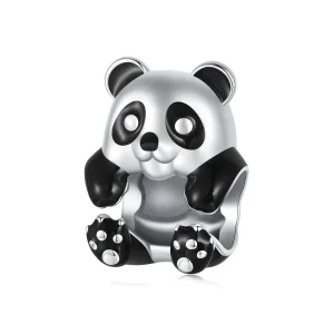 Pandora stílusú panda sterling ezüst Charm - SCC2811 (kép) Pandora stílusú panda sterling ezüst Charm - SCC2811