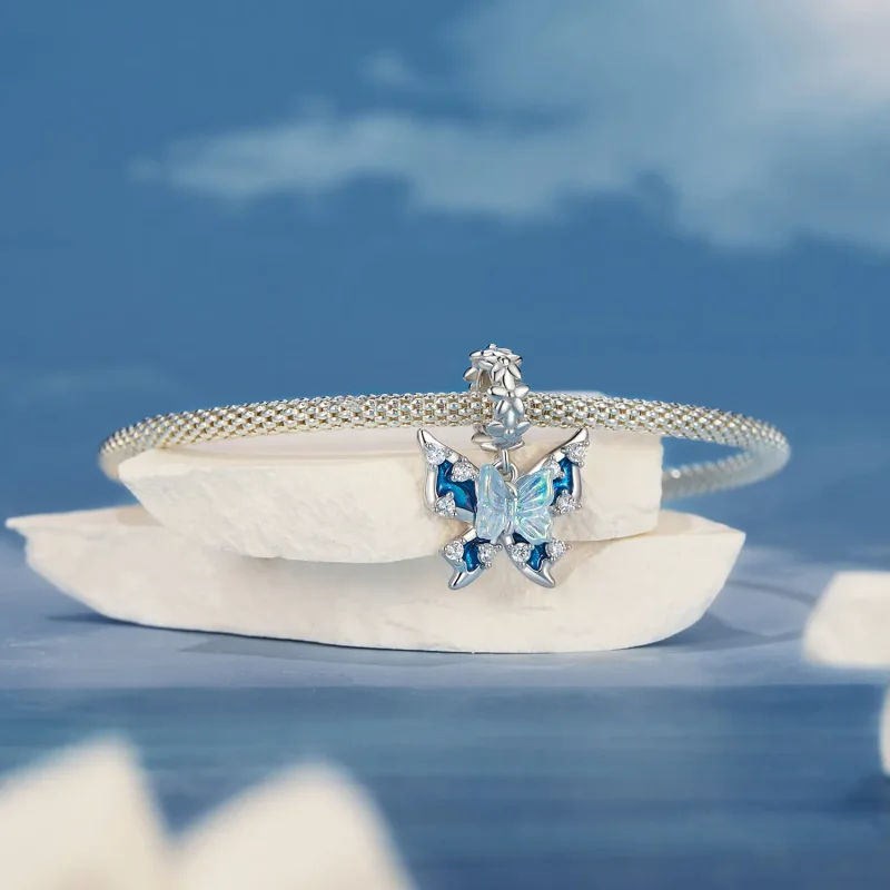 (kép) Pandora stílusú pillangó Charm - BSC1025 - Megtekintés 3
