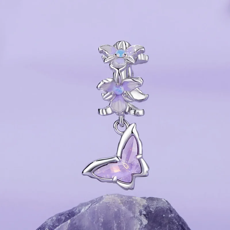 (kép) Pandora stílusú pillangó írisz Charm - BSC1033 - Megtekintés 2