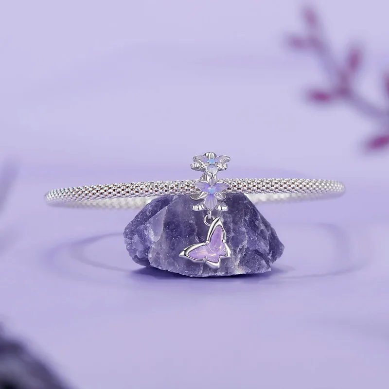 (kép) Pandora stílusú pillangó írisz Charm - BSC1033 - Megtekintés 4