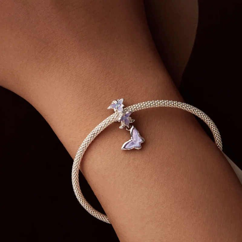 (kép) Pandora stílusú pillangó írisz Charm - BSC1033 - Megtekintés 7