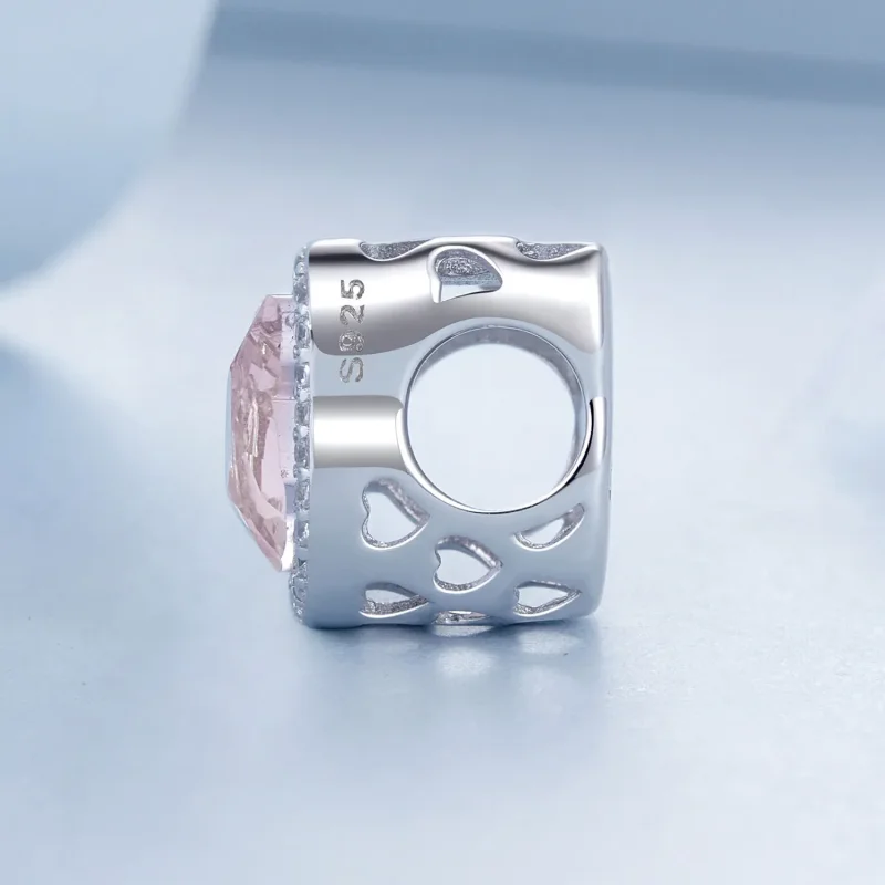 (kép) Pandora stílusú Pink Cat Charm - BSC1020 - Megtekintés 3