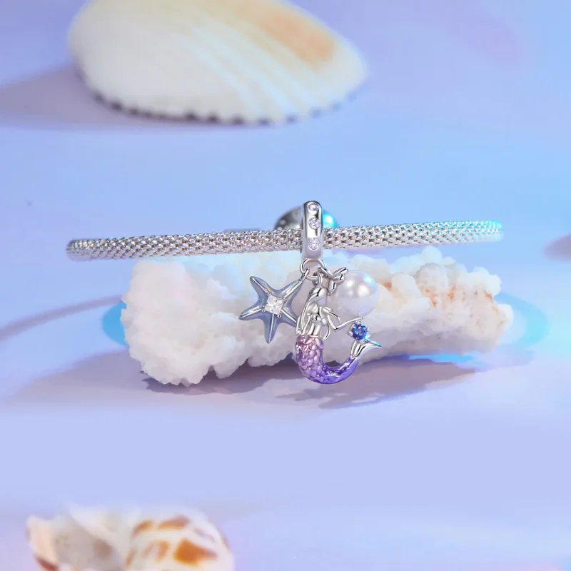 (kép) Pandora stílusú sellő Charm - SCC2768 - Megtekintés 3