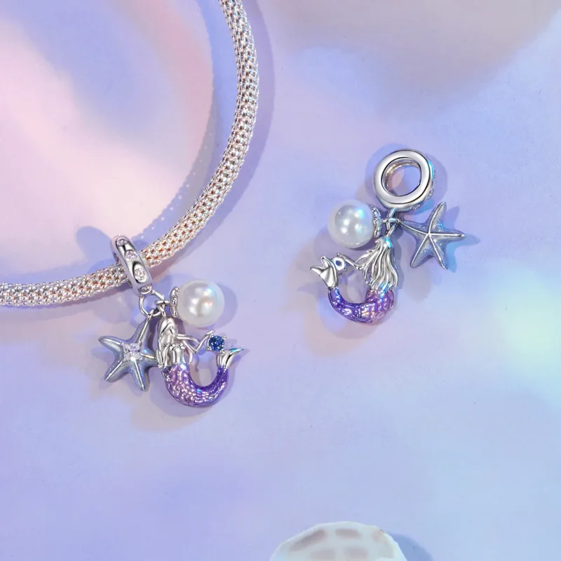 (kép) Pandora stílusú sellő Charm - SCC2768 - Megtekintés 4