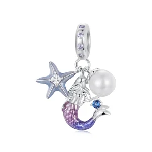 (kép) Pandora stílusú sellő Charm - SCC2768