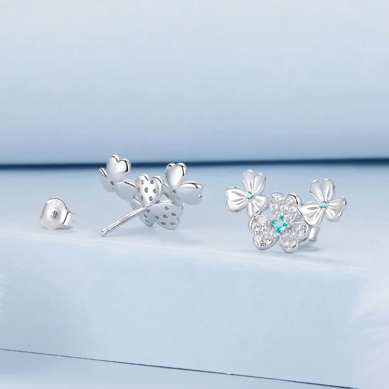 (kép) Pandora stílusú Shamrock fülbevalók - BSE1026 - Megtekintés 2