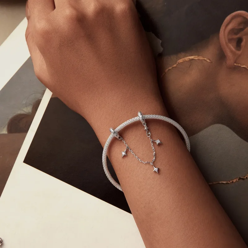 (kép) Pandora stílusú Starburst biztonsági lánc - SCC2789 - Megtekintés 6
