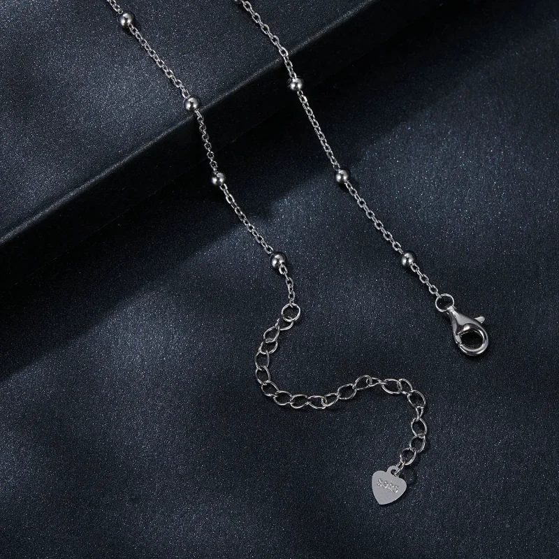 (kép) Pandora stílusú Starlight 0,5 kt nyaklánc (egy tanúsítvánnyal) - MSN036 - Megtekintés 4