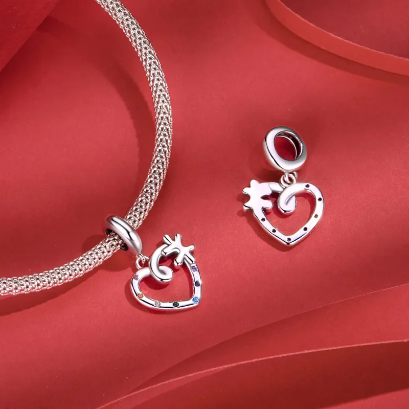 (kép) Pandora stílusú szív puzzle Charm - SCC2774 - Megtekintés 5