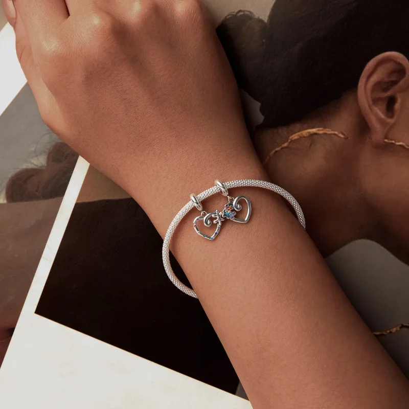 (kép) Pandora stílusú szív puzzle Charm - SCC2774 - Megtekintés 6