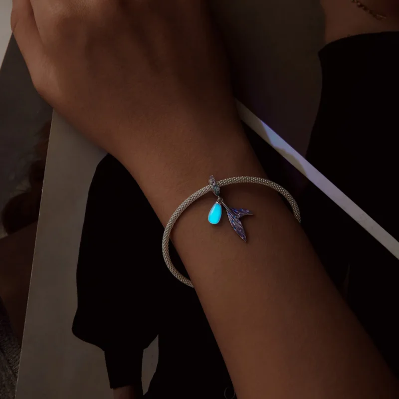 (kép) Pandora stílusú világító sellő Charm - SCC2800 - Megtekintés 6