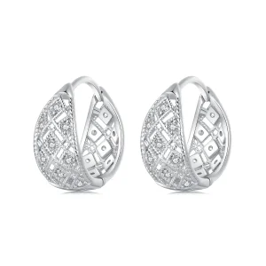 Pandora stílusú vintage csipke fülbevalók - BSE1035 (kép) Pandora stílusú vintage csipke fülbevalók - BSE1035