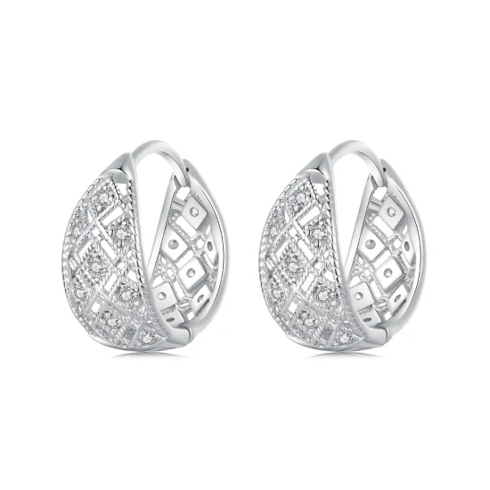 (kép) Pandora stílusú vintage csipke fülbevalók - BSE1035
