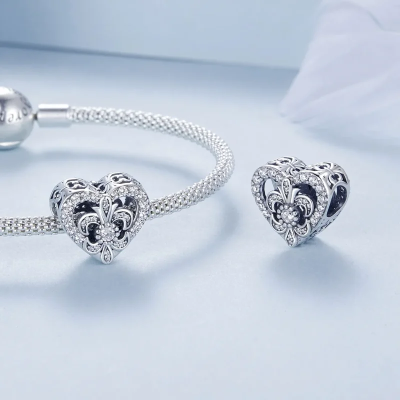 (kép) Pandora stílusú vintage írisz Charm - BSC1022 - Megtekintés 4