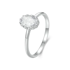 (kép) Pandora Style gyönyörű Pandora stílusú ragyogó szépség 1ct moissanite gyűrűt (egy tanúsítvánnyal) - MSR049