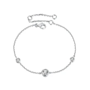 Pandora Style lenyűgöző Pandora stílusú Starry Moissanite karkötőt (egy tanúsítvánnyal) - MSB018 (kép) Pandora Style lenyűgöző Pandora stílusú Starry Moissanite karkötőt (egy tanúsítvánnyal) - MSB018