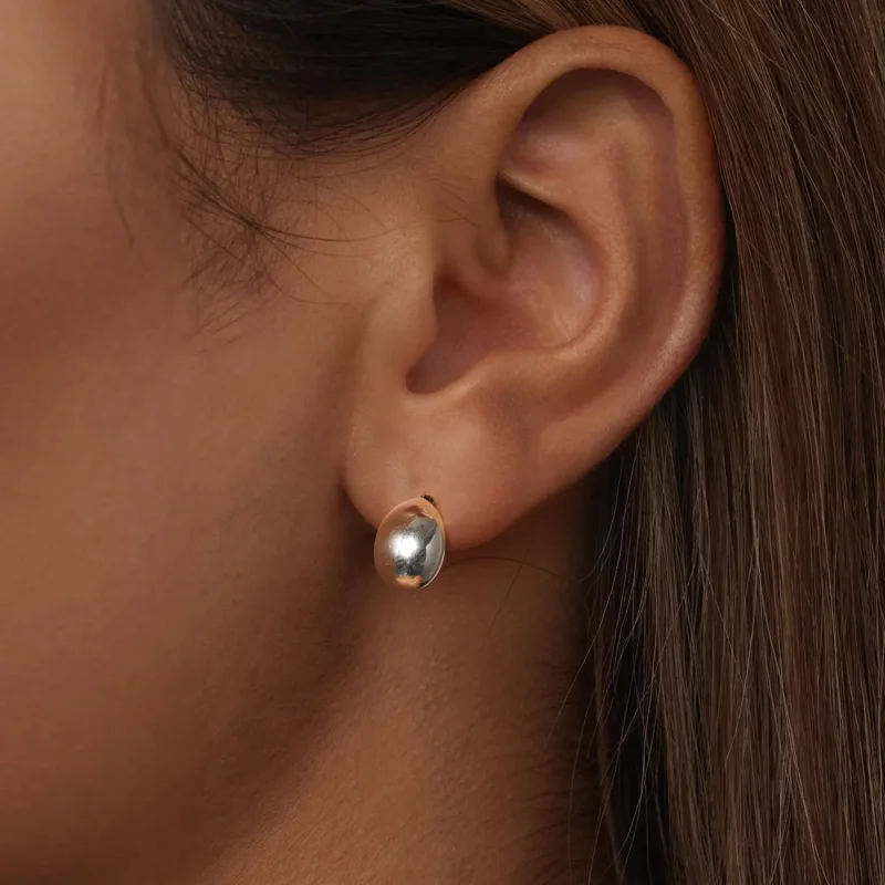 (kép) Pandora Style természetes eleganciát Pandora stílusú ezüst könnycsepp fülbevalók - Megtekintés 6