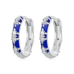 Pandora Style varázslatos Pandora stílusú írisz fülbevalókat - SCE1739 (kép) Pandora Style varázslatos Pandora stílusú írisz fülbevalókat - SCE1739