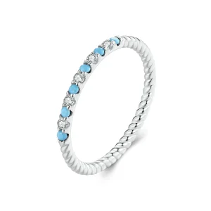 (kép) Pandora Style varázslatos Pandora stílusú türkiz gyűrűnket - SCR1024