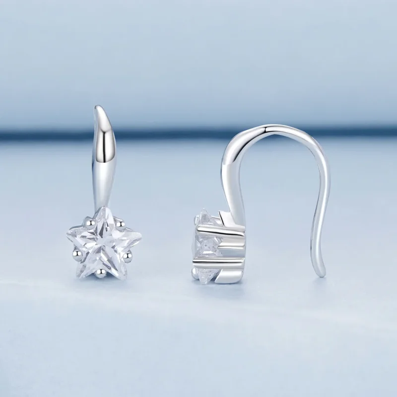(kép) Pandora Stylez égi eleganciát és ragyogást Pandora stílusú csillag fülhorgokkal - Megtekintés 2