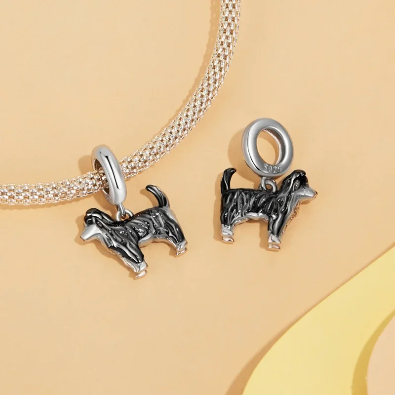 (kép) PANDORA stílusú Border Collie medál - SCC2836 - Megtekintés 4