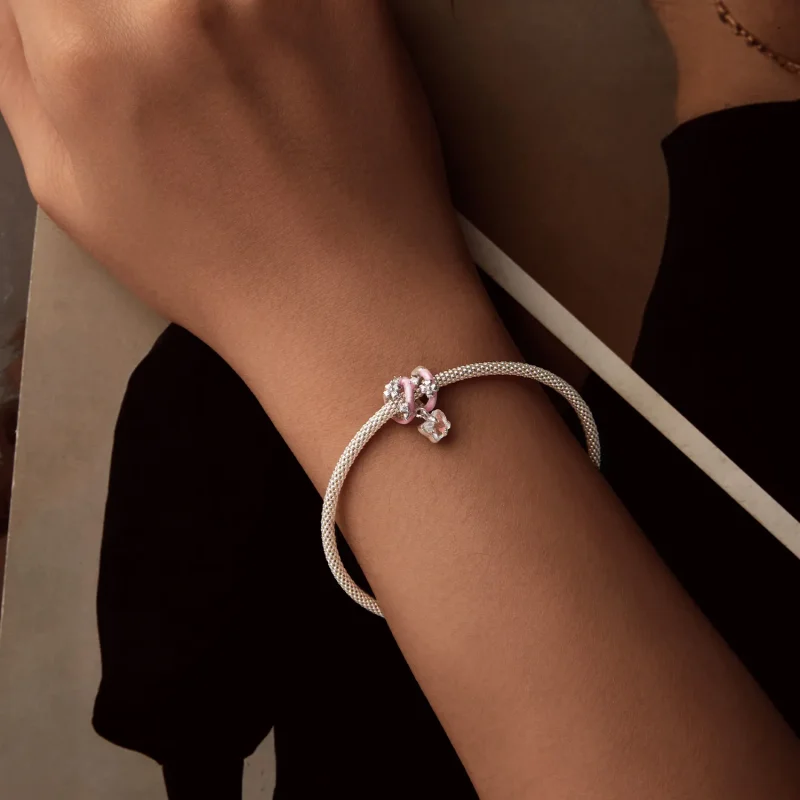 (kép) PANDORA stílusú Butterfly Love Flower gyöngyök - SCC2828 - Megtekintés 6
