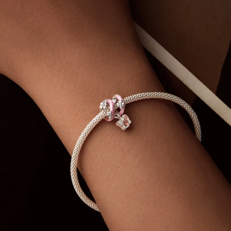 (kép) PANDORA stílusú Butterfly Love Flower gyöngyök - SCC2828 - Megtekintés 7