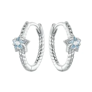 PANDORA stílusú csillag fülbevaló - BSE1090 (kép) PANDORA stílusú csillag fülbevaló - BSE1090