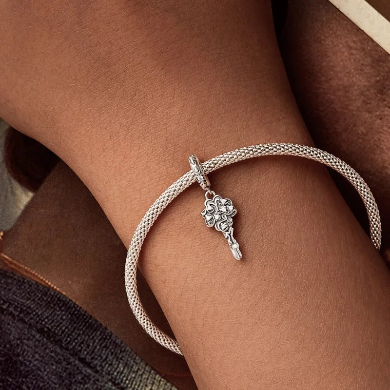 (kép) PANDORA stílusú Lucky Key medál - SCC2850 - Megtekintés 6