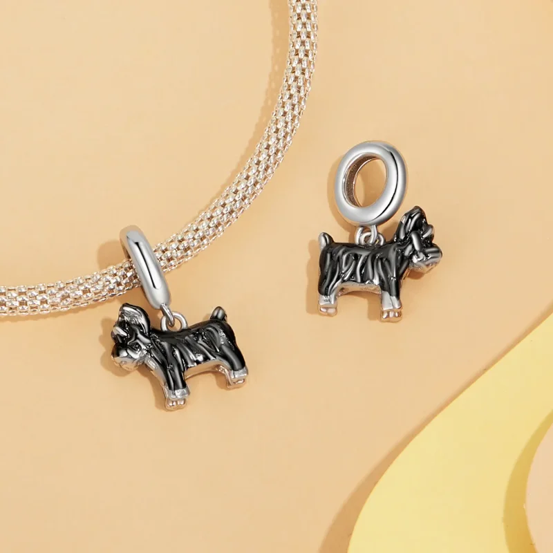 (kép) PANDORA stílusú Schnauzer medál - SCC2835 - Megtekintés 4