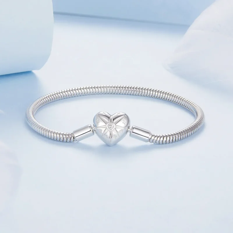 (kép) PANDORA stílusú Star Heart Basic karkötő - BSB196 - Megtekintés 4