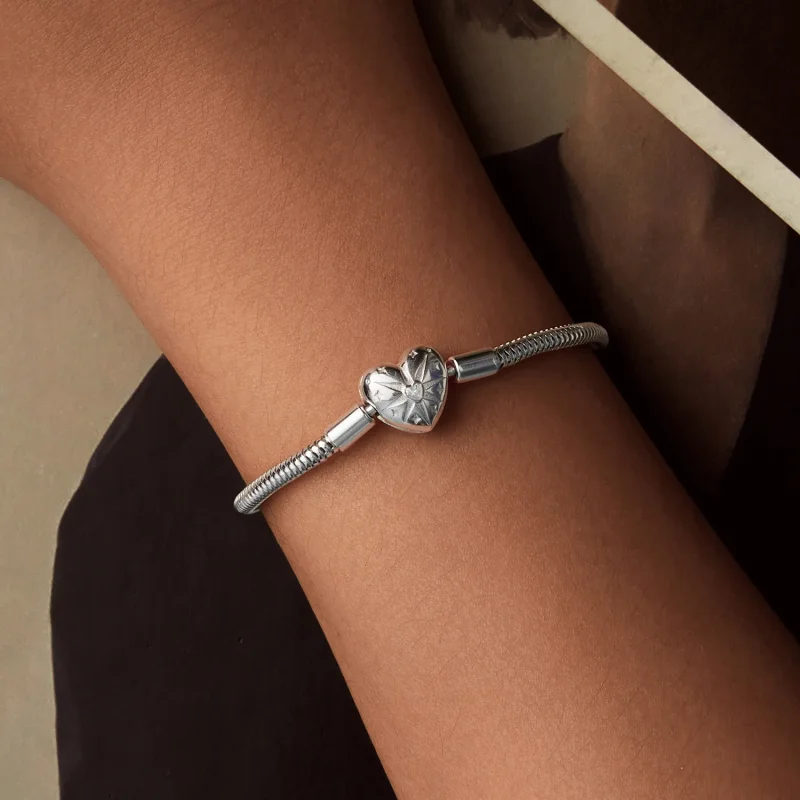 (kép) PANDORA stílusú Star Heart Basic karkötő - BSB196 - Megtekintés 8